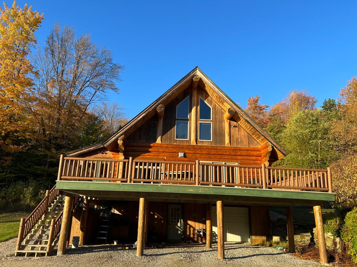 Cedar Log Railings